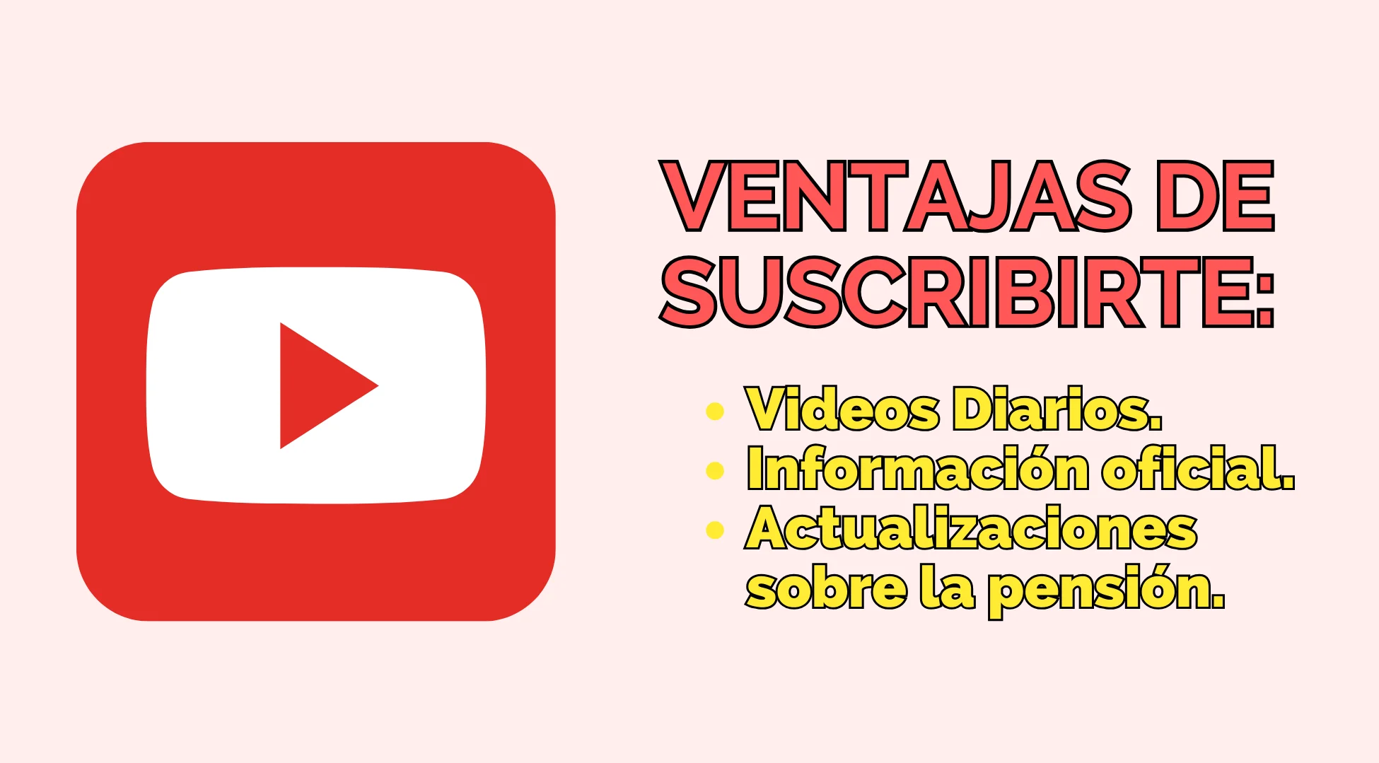 Canal de Youtube de Pensión para adultos mayores