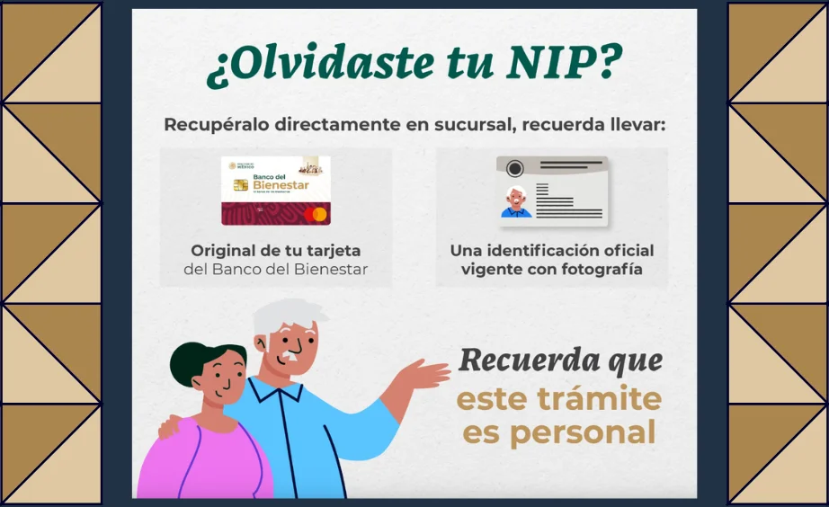 Requisitos para recuperar el NIP de la tarjeta Bienestar